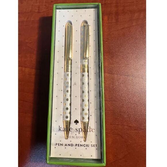 Kate Spade Gold Dot Pen and Pencil Set! - Picture 4 of 4
